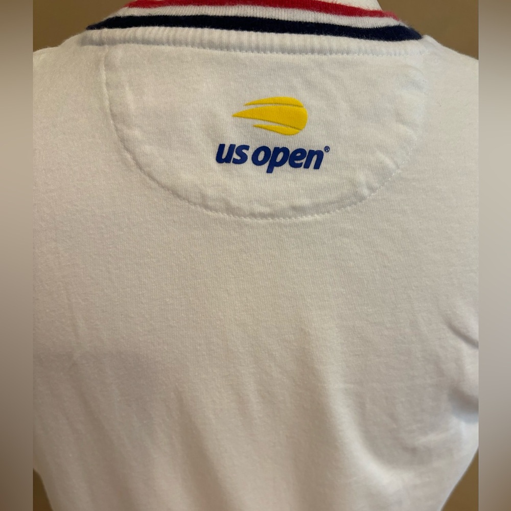 Ralph Lauren Women's US Open Logo Cotton Tee in Pure White XS - Picture 6 of 16